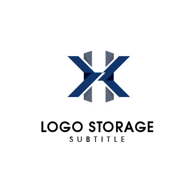 力強さと先進性を両立するシンメトリー構成|ロゴ販売 ロゴストレージ