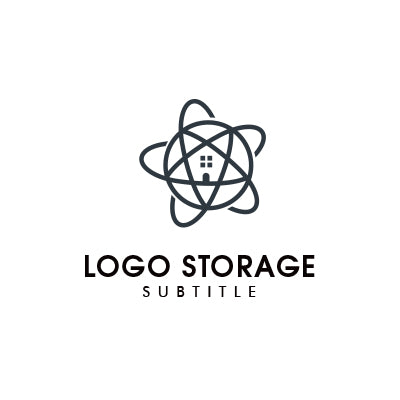 環境と暮らしを描く、リーフ×ハウスモチーフロゴ|ロゴ販売 ロゴストレージ