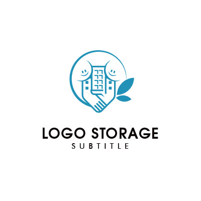 人と環境にやさしい、サステナブル不動産ロゴ|ロゴ販売 ロゴストレージ