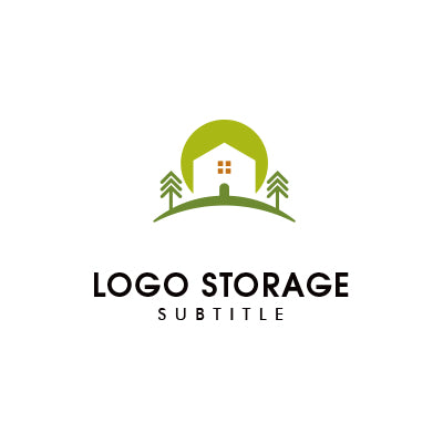 自然と暮らしをつなぐ、ナチュラル住宅ロゴ|ロゴ販売 ロゴストレージ