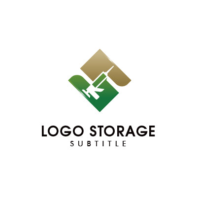 上昇と躍進を描く、ライフルのロゴ|ロゴ販売 ロゴストレージ