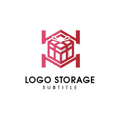 贈る喜びと信頼を表す、サービス・通販ロゴ|ロゴ販売 ロゴストレージ