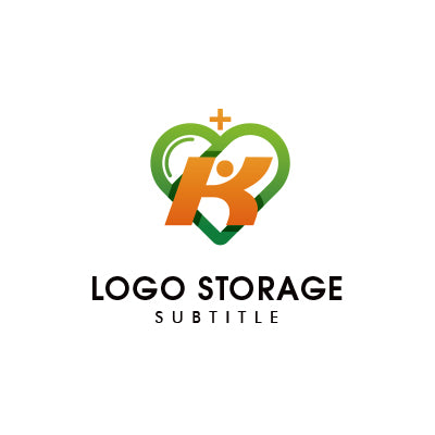 健康と笑顔をつなぐ、ケア・医療ロゴ|ロゴ販売 ロゴストレージ