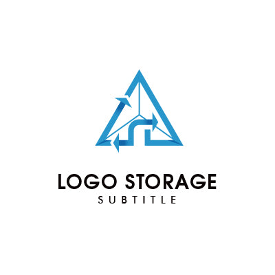 成長と循環を描く、トライアングルフローシンボルロゴ|ロゴ販売 ロゴストレージ