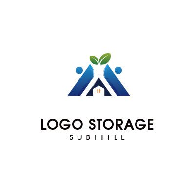 共生と成長を描く、Mモチーフロゴ|ロゴ販売 ロゴストレージ