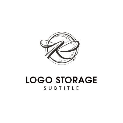 広がりと洗練を描く、イニシャルRモチーフロゴ|ロゴ販売 ロゴストレージ