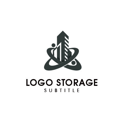 都市性と発展を描く、シンボルモチーフロゴ|ロゴ販売 ロゴストレージ