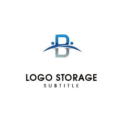 つながりと安心感を描く、イニシャルBロゴ|ロゴ販売 ロゴストレージ