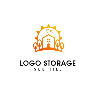 太陽 家 住宅 ロゴデザイン ロゴ販売 ロゴストレージ