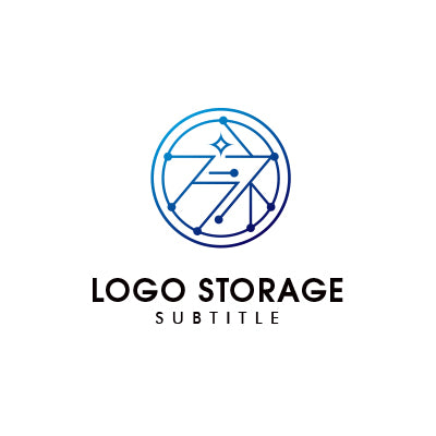 回路 テクノロジー ロゴデザイン ロゴ販売 ロゴストレージ