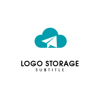 紙飛行機 クラウド ロゴデザイン ロゴ販売 ロゴストレージ