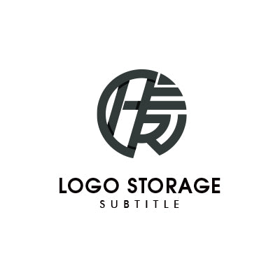 F 円形 モダン ロゴデザイン ロゴ販売 ロゴストレージ