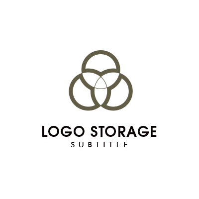 三円 重なり シンプル ロゴデザイン ロゴ販売 ロゴストレージ