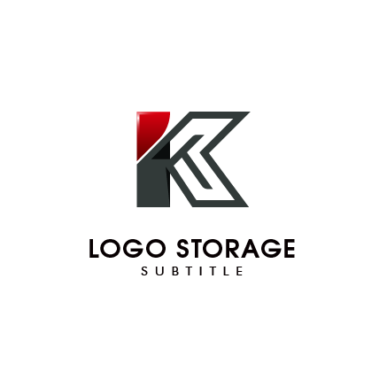K 矢印 前進 スピード 挑戦 先進的 ロゴデザイン ロゴ販売 ロゴストレージ