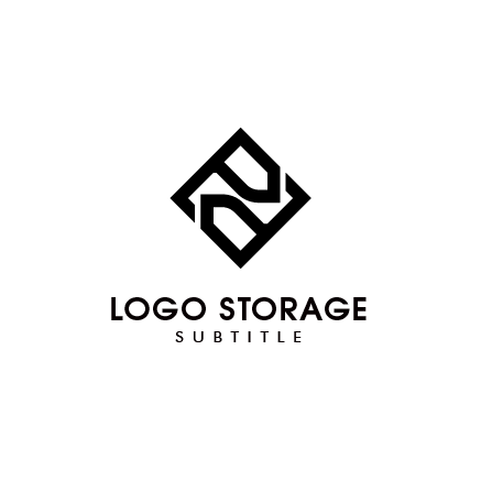S ひし形 モノグラム 幾何学 連結 信頼 ロゴデザイン ロゴ販売 ロゴストレージ