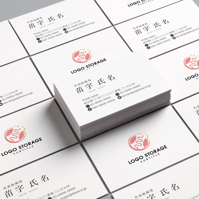 DNA 葉 美容 健康 再生 自然 ピンク ロゴデザイン ロゴ販売 ロゴストレージ