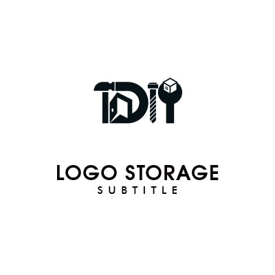 「DIY」「工具」をモチーフにデザインしたロゴ