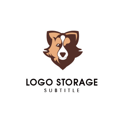 「犬」をモチーフにデザインしたロゴ