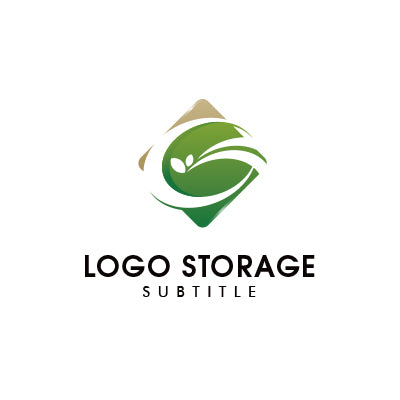 「G」「自然/葉」をモチーフにデザインしたロゴ