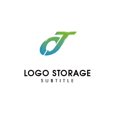 JTの頭文字ロゴ｜スピード感と成長をイメージ｜ロゴ販売ならロゴストレージ