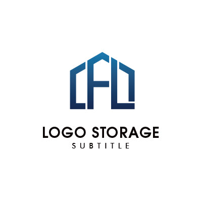 CFLのイニシャルを用いた建築的ロゴデザイン｜ロゴ販売 ロゴストレージ