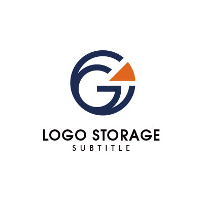 視線を導く、動きあるGロゴ｜ロゴ販売 ロゴストレージ