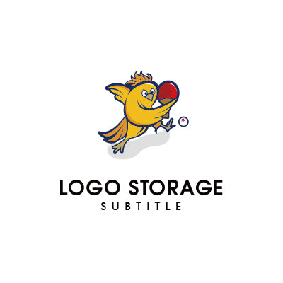 元気とスピード感を体現する、アクティブバードロゴ｜ロゴ販売 ロゴストレージ