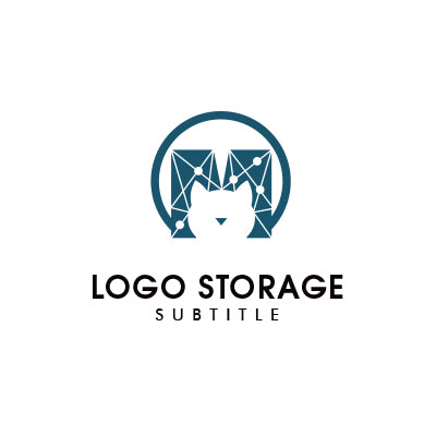 知性と親しみを融合させた、アニマルシンボルロゴ｜ロゴ販売 ロゴストレージ