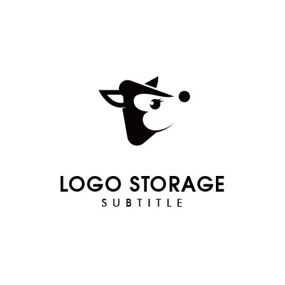 優しさを描く、バンビモチーフロゴ｜ロゴ販売 ロゴストレージ