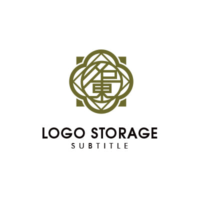 調和と循環を描く、抽象シンボルロゴ｜ロゴ販売 ロゴストレージ