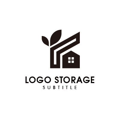 信頼とサポートを描く、手×ハウスモチーフロゴ｜ロゴ販売 ロゴストレージ