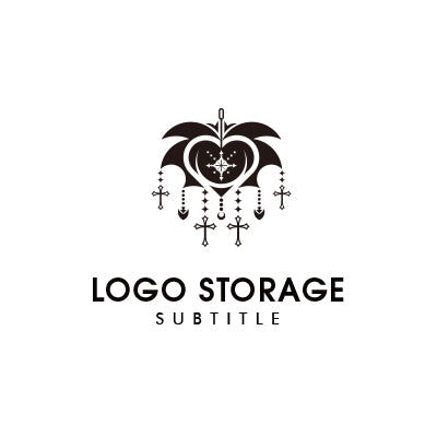神秘とエレガンスのシンボルロゴ｜ロゴ販売 ロゴストレージ