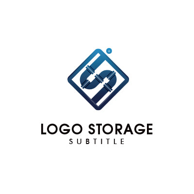 流れと信頼を象徴する、水まわり・設備ロゴ｜ロゴ販売 ロゴストレージ