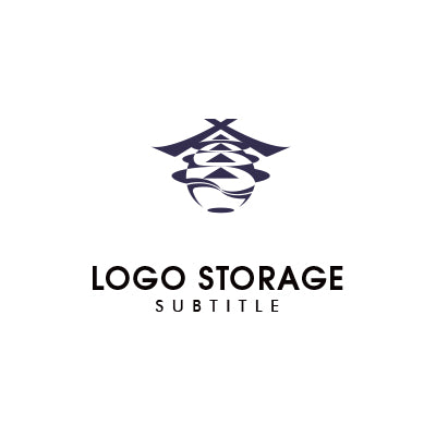 伝統と現代美を融合した、和風ブランドロゴ