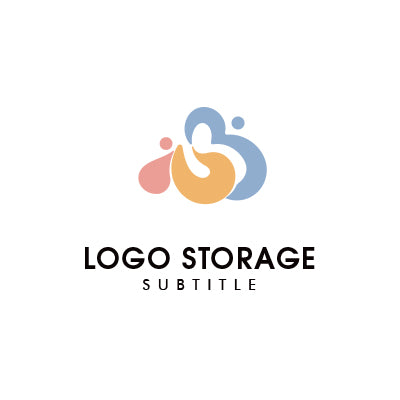 やさしさと親和性を描く、ソフトシンボル抽象ロゴ｜ロゴ販売 ロゴストレージ