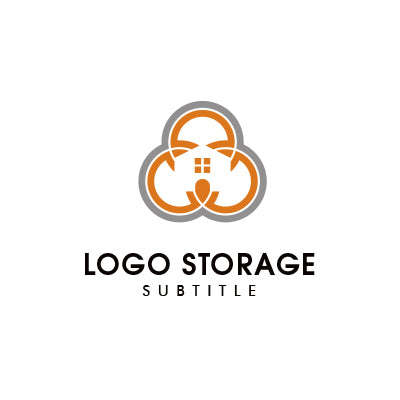 調和と包容力を描く、ハウスモチーフロゴ｜ロゴ販売 ロゴストレージ