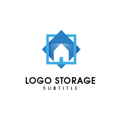 安心と構造美を描く、建物モチーフロゴ｜ロゴ販売 ロゴストレージ