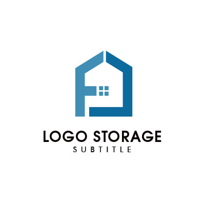 親しみと機能性を描く、建物モチーフロゴ｜ロゴ販売 ロゴストレージ