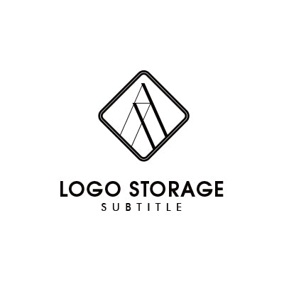 構造美と安定感を表現する、イニシャルロゴ｜ロゴ販売 ロゴストレージ