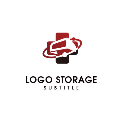 軌道モチーフの抽象ロゴ｜ロゴ販売 ロゴストレージ