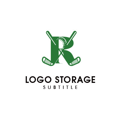 ゴルフモチーフのイニシャルロゴ｜ロゴ販売 ロゴストレージ