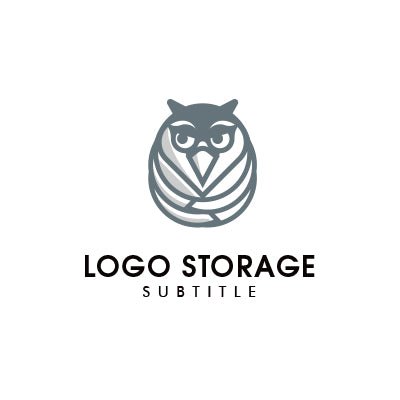 フクロウモチーフのシンボルロゴ
