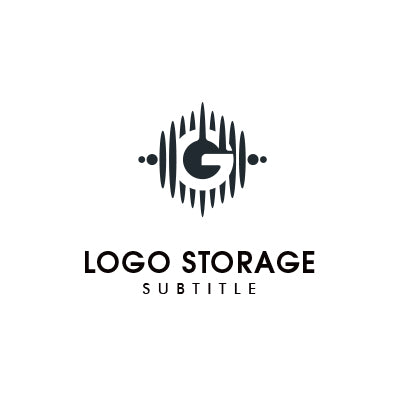 Gモチーフの波形ロゴ