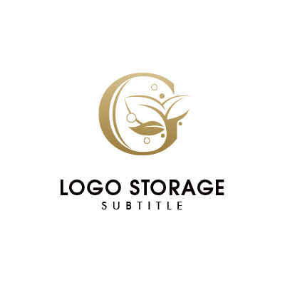 G+葉と波モチーフロゴ