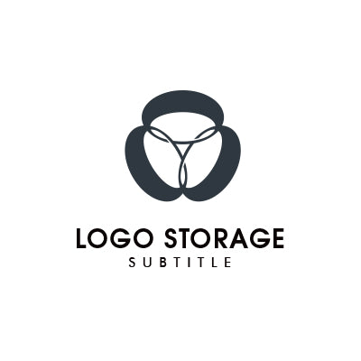 幾何学模様のロゴデザイン。ラインと円形をモチーフにしたロゴ｜ロゴ販売 ロゴストレージ