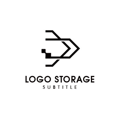 矢印 スピード ロゴデザイン 前進 加速 IT モチーフ ロゴ ロゴストレージ
