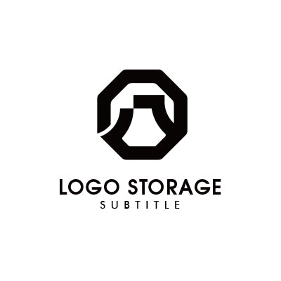 八 ロゴデザイン 八角形 和風 家紋 文字 モチーフ ロゴ ロゴストレージ