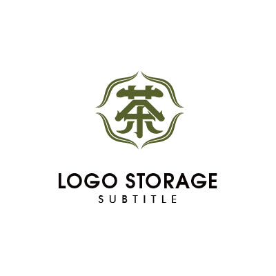 茶 漢字のロゴデザイン ロゴ販売 ロゴストレージ