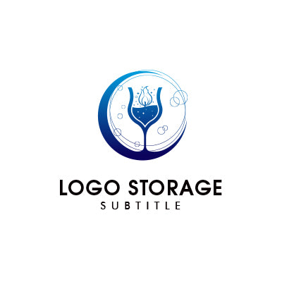 ワイン グラス のロゴデザイン ロゴ販売 ロゴストレージ