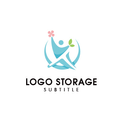 人 葉っぱ ライフ ロゴデザイン ロゴ販売 ロゴストレージ